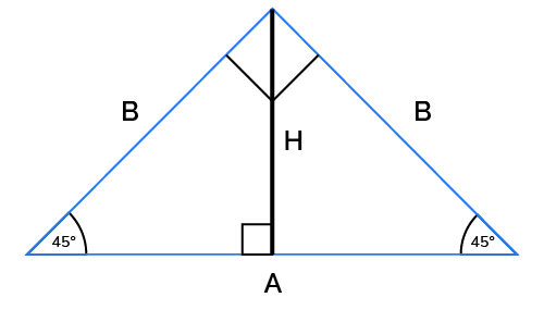 Isosceles right triangle