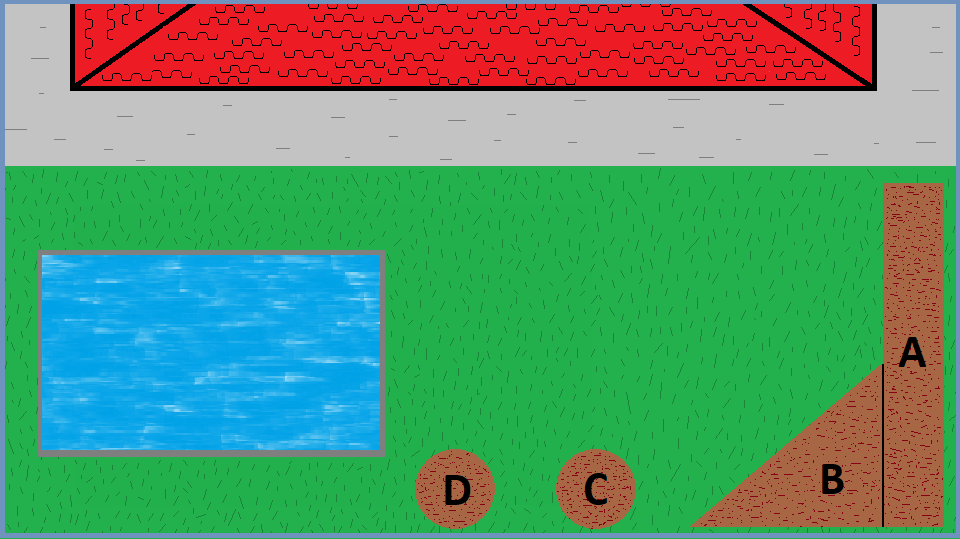 Plan of a typical yard.