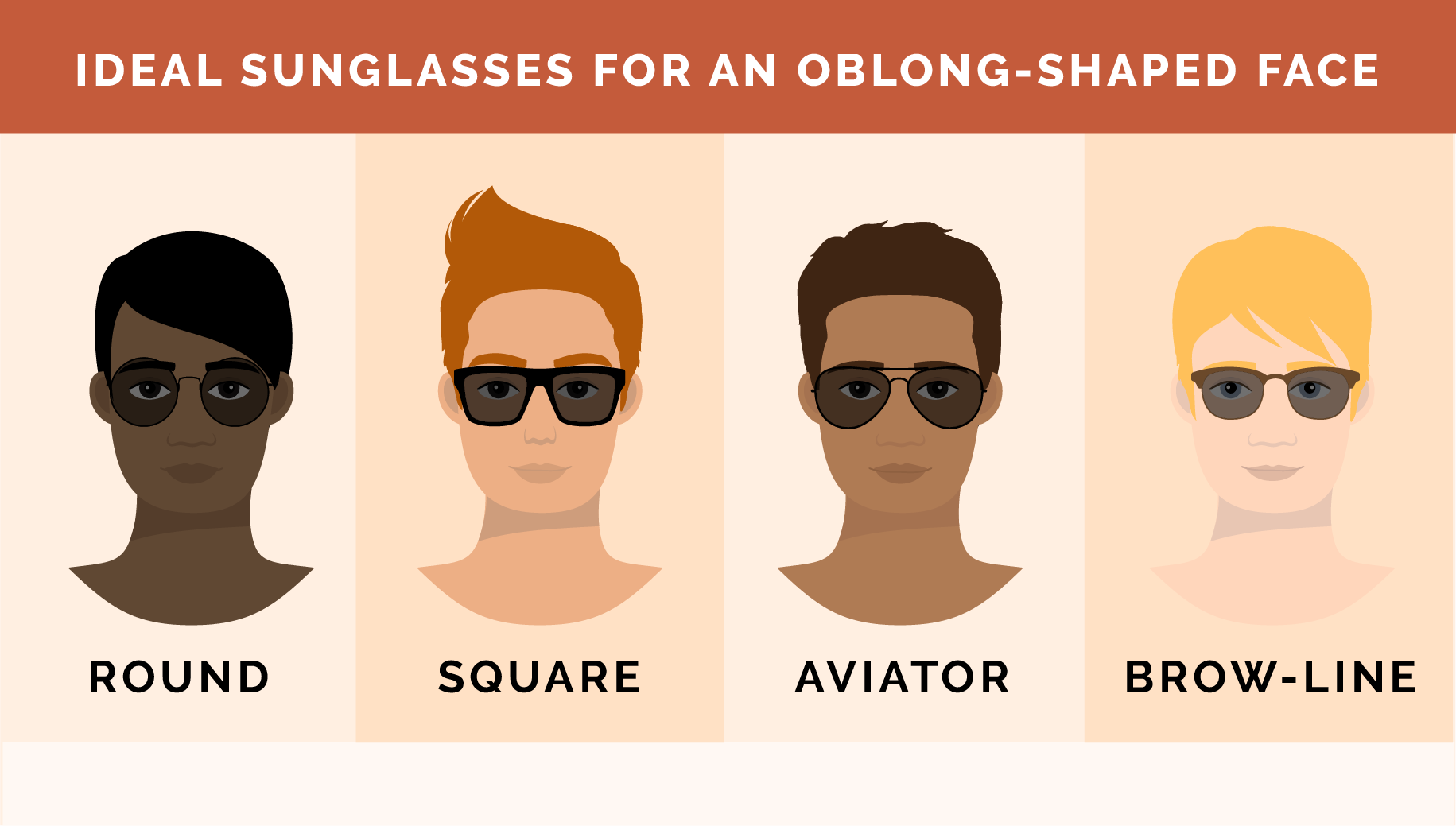 Face shape: oblong