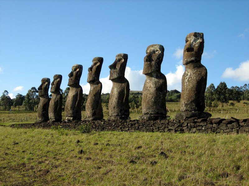 Statues on Easter Island