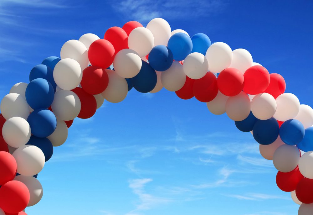A balloon arch