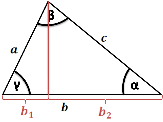 triangle sides and angles, image for trigonometric proof