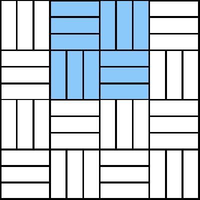 basketweave tessellation pattern