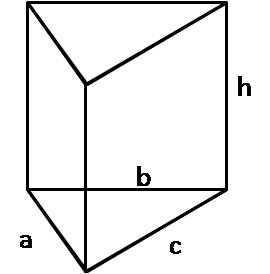 Surface area of a triangular prism