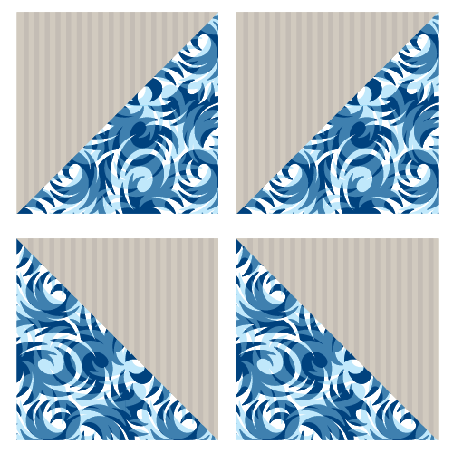 Picture of the half square triangle.