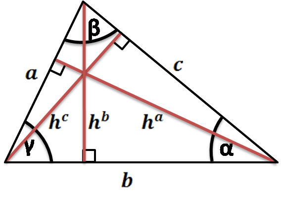 height of a triangle - altitude of a triangle