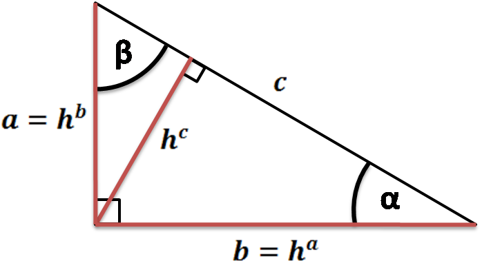 height of a right triangle