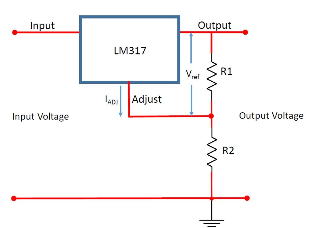 LM317 circuit.