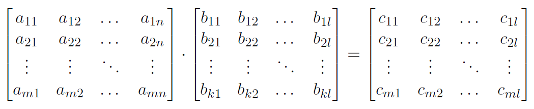 Matrix dot product