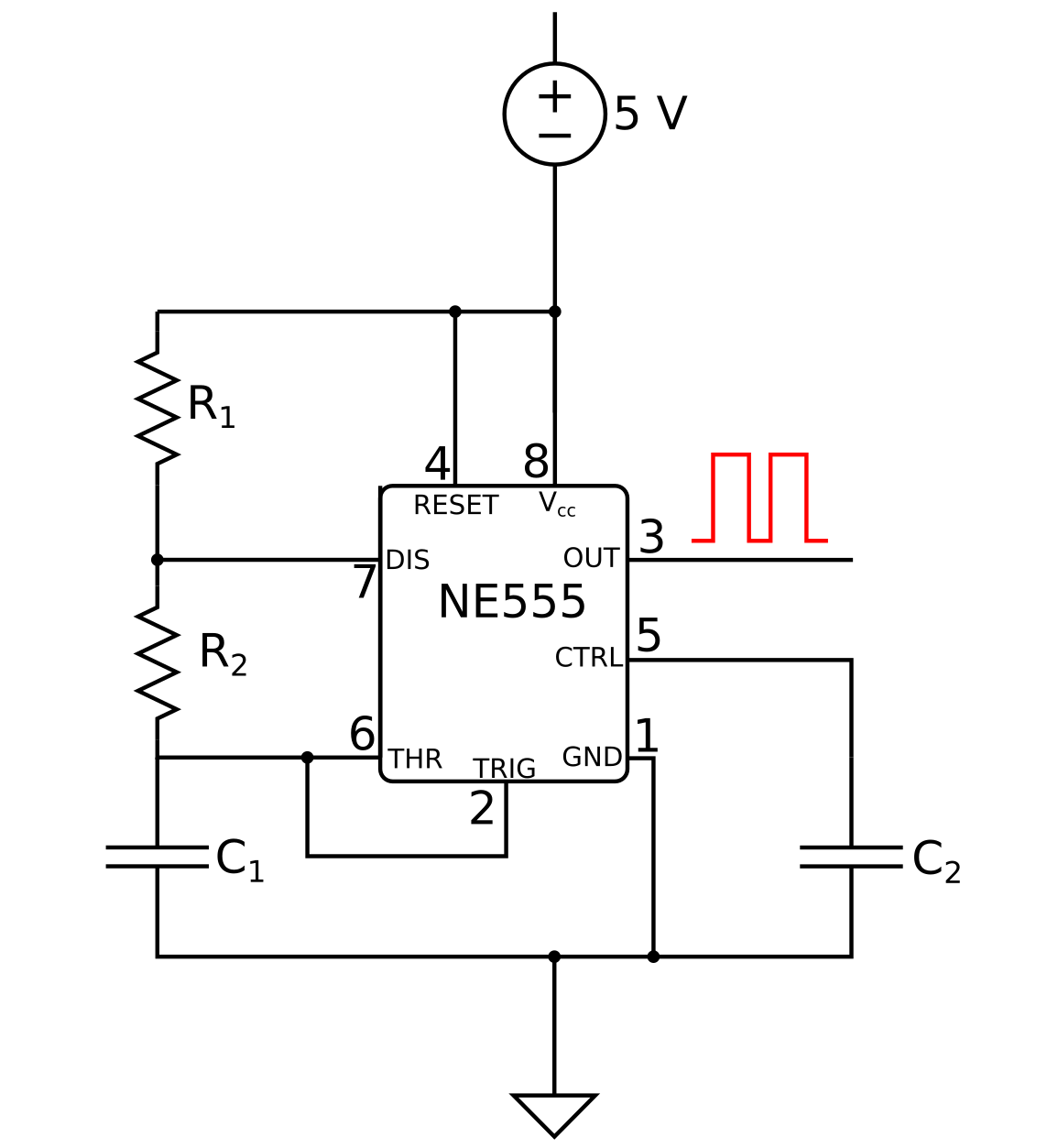 555 in astable mode.