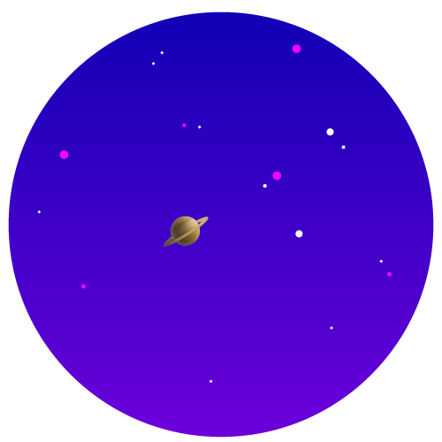 Saturn through a telescope