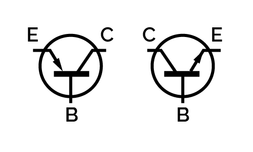 Bipolar transistors symbols.