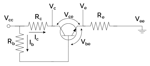 Emitter feedback biasing.