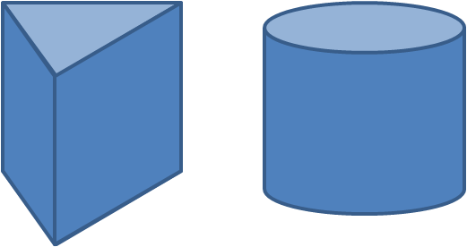 prism volume, cylinder volume formula