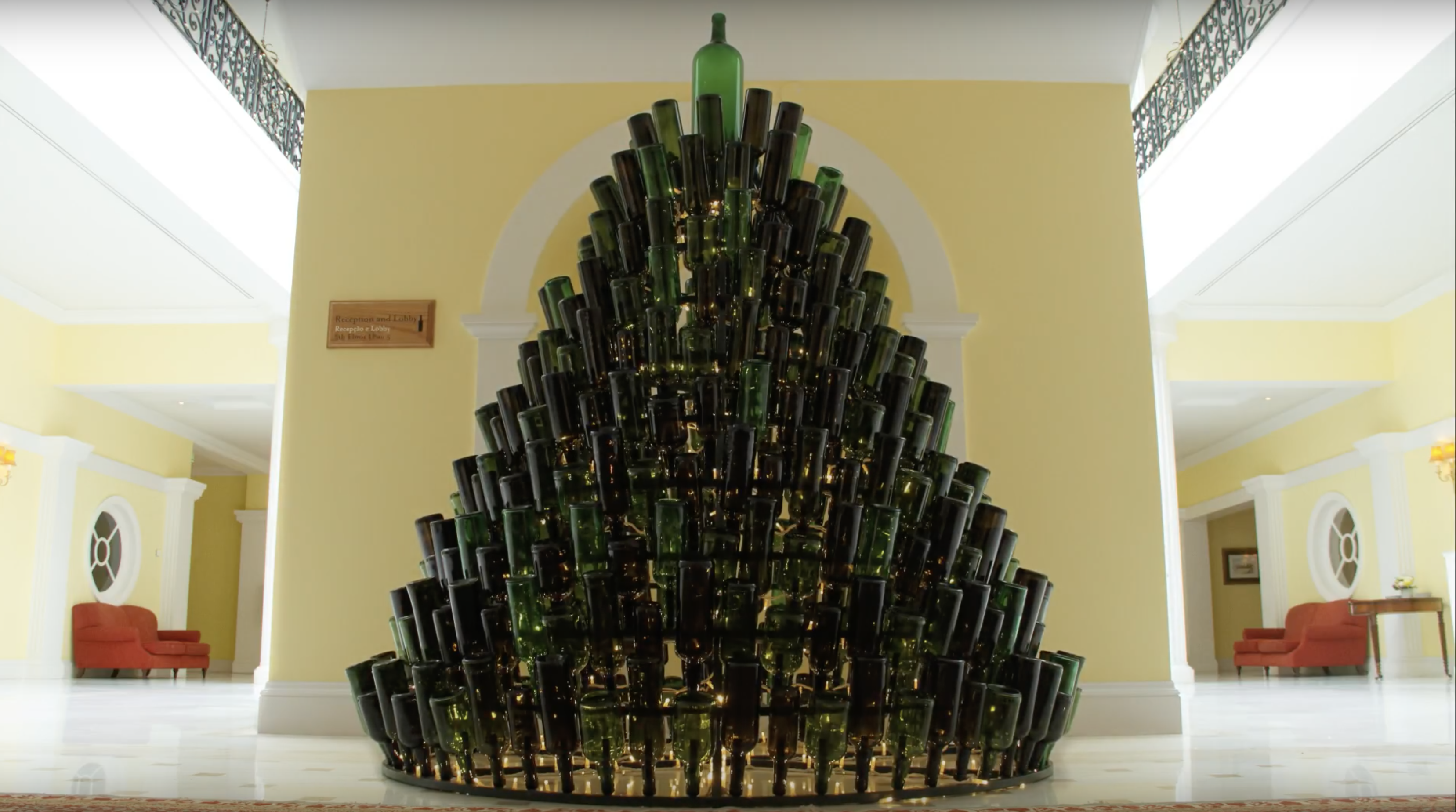 Christmas tree alternatives calculator: wine bottle tree